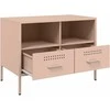 TV staliukas Televizoriaus spintelė, rožinės spalvos, 68x39x50,5cm, plienas