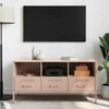 TV staliukas Televizoriaus spintelė, rožinė, 100,5x39x50,5cm, plienas