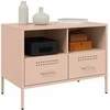 TV staliukas Televizoriaus spintelė, rožinės spalvos, 68x39x50,5cm, plienas