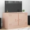 TV staliukas Televizoriaus spintelė, rožinės spalvos, 67x39x44cm, plienas