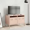 TV staliukas Televizoriaus spintelė, rožinės, 68x39x43,5cm, plienas