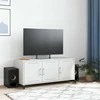 TV staliukas Televizoriaus spintelė, balta, 100,5x39x43,5cm, plienas