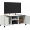 TV staliukas Televizoriaus spintelė, balta, 100,5x39x43,5cm, plienas