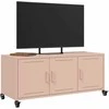 TV staliukas Televizoriaus spintelė, rožinė, 100,5x39x43,5cm, plienas