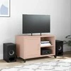 TV staliukas Televizoriaus spintelė, rožinės spalvos, 68x39x43,5cm, plienas