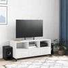 TV staliukas Televizoriaus spintelė, balta, 100,5x39x43,5cm, plienas