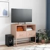 TV staliukas Televizoriaus spintelė, rožinės spalvos, 68x39x60,5cm, plienas