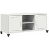 TV staliukas Televizoriaus spintelė, balta, 100,5x39x43,5cm, plienas