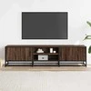 TV staliukas Televizoriaus spintelė, ruda, 160x35x41cm, mediena ir metalas
