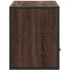 TV staliukas Televizoriaus spintelė, ruda, 80x31x39,5cm, mediena/metalas