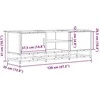 TV staliukas Televizoriaus spintelė, ruda, 120x35x41cm, mediena ir metalas
