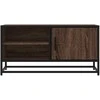 TV staliukas Televizoriaus spintelė, ruda, 80x34,5x40cm, mediena ir metalas