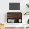 TV staliukas Televizoriaus spintelė, ruda, 60x31x39,5cm, mediena/metalas