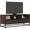 TV staliukas Televizoriaus spintelė, ruda, 100x34,5x40cm, mediena ir metalas