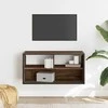 TV staliukas Televizoriaus spintelė, ruda, 80x31x39,5cm, mediena/metalas