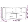 TV staliukas Televizoriaus spintelė, ruda, 80x31x39,5cm, mediena/metalas
