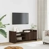 TV staliukas Televizoriaus spintelė, ruda ąžuolo, 100x35x40cm, mediena