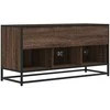TV staliukas Televizoriaus spintelė, ruda, 100x35x50cm, mediena ir metalas