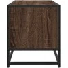 TV staliukas Televizoriaus spintelė, ruda, 100x34,5x40cm, mediena ir metalas