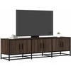 TV staliukas Televizoriaus spintelė, ruda, 150x35x41cm, mediena ir metalas