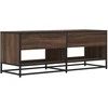 TV staliukas Televizoriaus spintelė, ruda, 120,5x40x46cm, mediena ir metalas