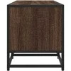 TV staliukas Televizoriaus spintelė, ruda, 160x35x41cm, mediena ir metalas