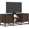 TV staliukas Televizoriaus spintelė, ruda, 100x35x41cm, mediena ir metalas