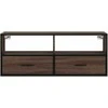 TV staliukas Televizoriaus spintelė, ruda, 100x31x39,5cm, mediena/metalas