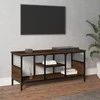 TV staliukas Televizoriaus spintelė, ruda, 100x35x45cm, mediena ir geležis