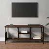 TV staliukas Televizoriaus spintelė, ruda, 100x35x45cm, mediena ir geležis
