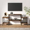 TV staliukas Televizoriaus spintelė, ruda ąžuolo, 117x35x52cm, mediena