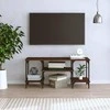 TV staliukas Televizoriaus spintelė, ruda ąžuolo, 102x35x45,5cm, mediena