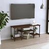 TV staliukas Televizoriaus spintelė, ruda ąžuolo, 102x35x45,5cm, mediena