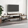 TV staliukas Televizoriaus spintelė, ruda ąžuolo, 197x35x52cm, mediena