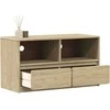 TV staliukas Televizoriaus spintelė SAUDA, ąžuolo, 99x43x55cm, pušis