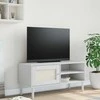 TV staliukas Televizoriaus spintelė SENJA, balta, 106x40x49cm, pušis