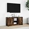 TV staliukas Televizoriaus spintelė su LED, dūminė, 100x34x50cm, mediena