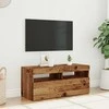 TV staliukas Televizoriaus spintelė su LED, medienos, 90x35x40cm, mediena