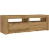TV staliukas Televizoriaus spintelė su LED, artisano, 120x35x40cm, mediena
