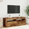 TV staliukas Televizoriaus spintelė su LED, medienos, 120x35x40cm, mediena