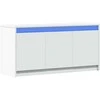 TV staliukas Televizoriaus spintelė su LED, balta, 100x34x50cm, mediena