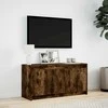 TV staliukas Televizoriaus spintelė su LED, dūminė, 100x34x50cm, mediena
