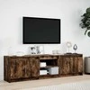TV staliukas Televizoriaus spintelė su LED, ąžuolo, 180x34x50cm, mediena