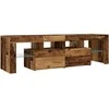 TV staliukas Televizoriaus spintelė su LED, medienos, 140x36,5x40cm, mediena