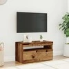 TV staliukas Televizoriaus spintelė su LED, medienos, 75x35x40cm, mediena
