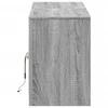 TV staliukas Televizoriaus spintelė su LED, pilka, 139,5x34x50cm, mediena