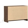 TV staliukas Televizoriaus spintelė su LED, ruda, 91x34x61cm, mediena