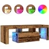 TV staliukas Televizoriaus spintelė su LED, medienos, 120x36,5x40cm, mediena