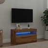 TV staliukas Televizoriaus spintelė su LED, artisano, 75x35x40cm, mediena