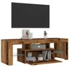 TV staliukas Televizoriaus spintelė su LED, medienos, 120x36,5x40cm, mediena